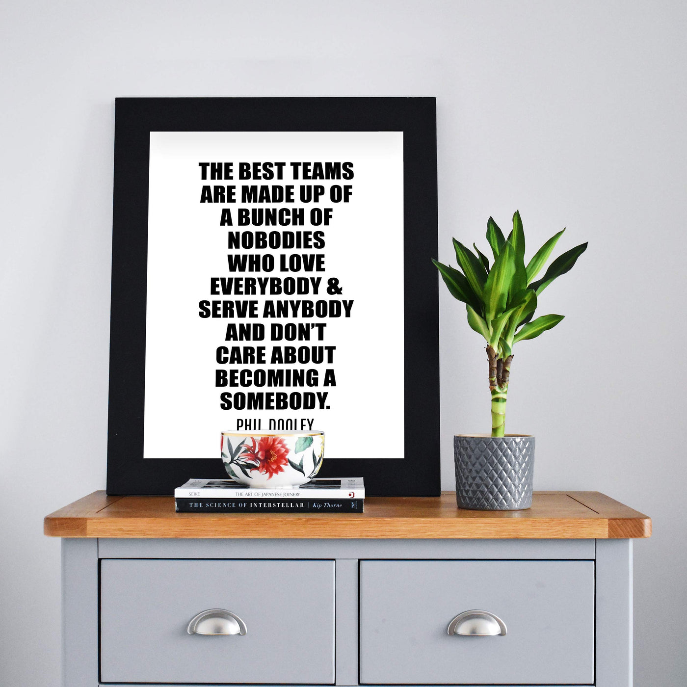 The Best Teams Inspirational Quotes Wall Art Decor -8 x 10" Christian Poster Print-Ready to Frame. Motivational Sign for Home-Office-Farmhouse-Church-School. Great Gift to Inspire Teamwork!