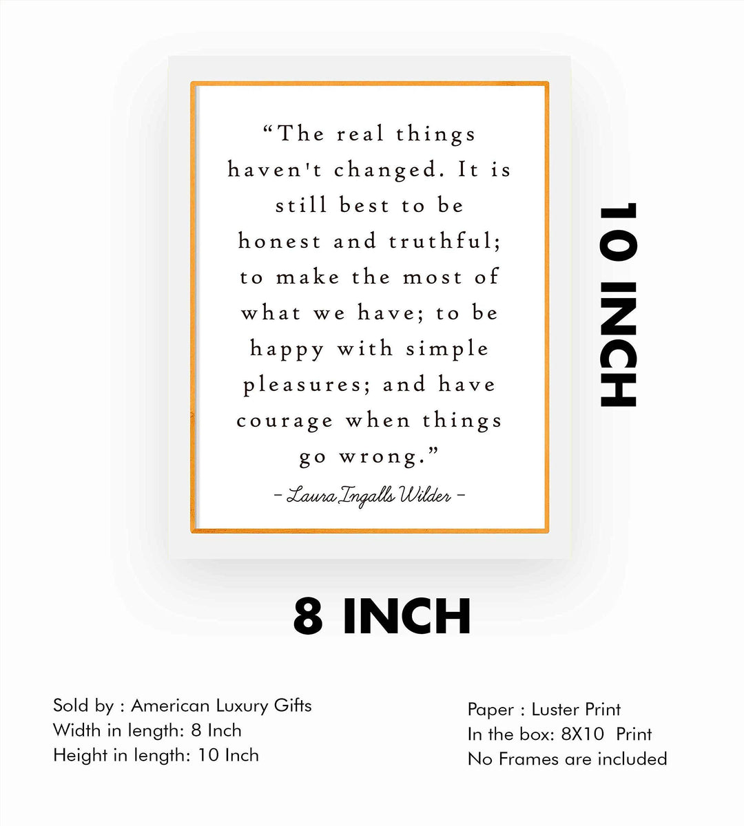 Laura Ingalls Wilder Quotes-"The Real Things Haven&