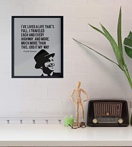 Frank Sinatra-"I Did It My Way"-Song Lyric Wall Art -8 x 10"