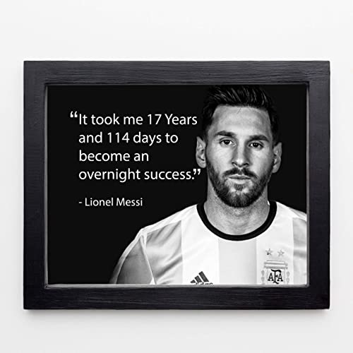 "It Took Me 17 Years &amp; 144 Days to Become an Overnight Success" Motivational Wall Art-10x8"