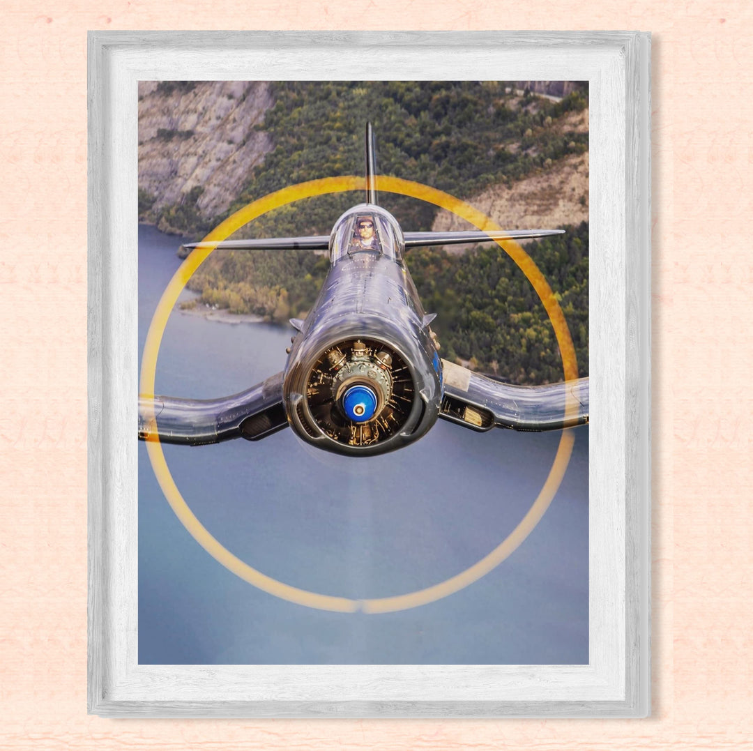 Vought F4U Corsair Fighter Jet -8 x 10" US Air Force - American Military Aircraft Wall Print -Ready to Frame. Home-Office-Garage-Shop-Man Cave Decor! Great Gift for Active Duty Military &amp; Veterans!