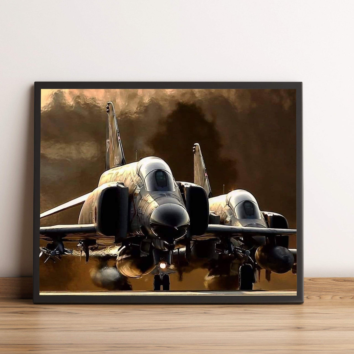 United States Air Force- F4 Phantom II Interceptor Fighter Jet -10 x 8" Military Aircraft Wall Print-Ready to Frame. Home-Office-Military School Decor. Perfect Sign for Game Room-Garage-Man Cave!