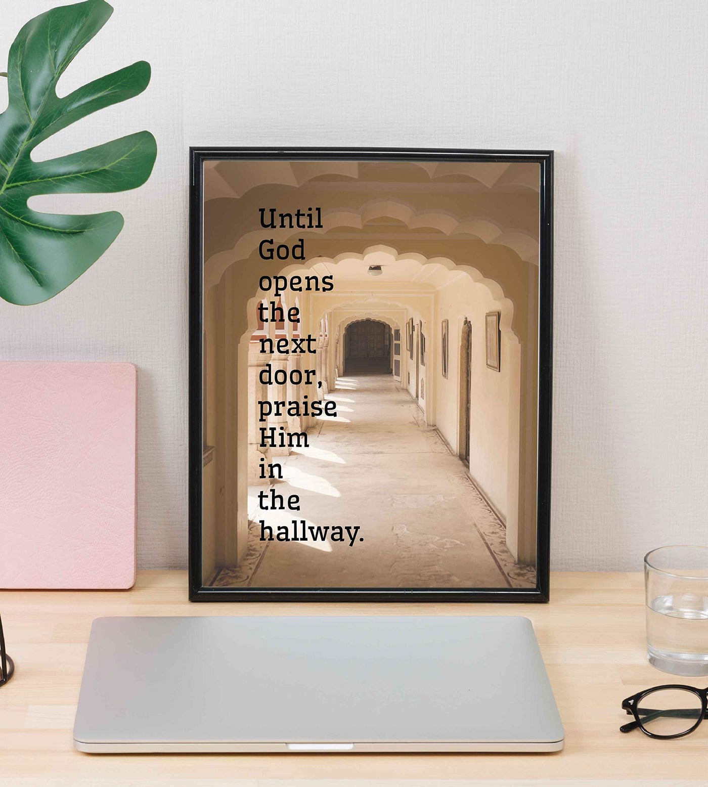 ?Until God Opens the Next Door" Inspirational Quote Wall Art- 8 x 10" Traditional Typographic Design. Spiritual Wall Print-Ready to Frame. Home-Office-Church D?cor. Great Motivational Christian Gift!