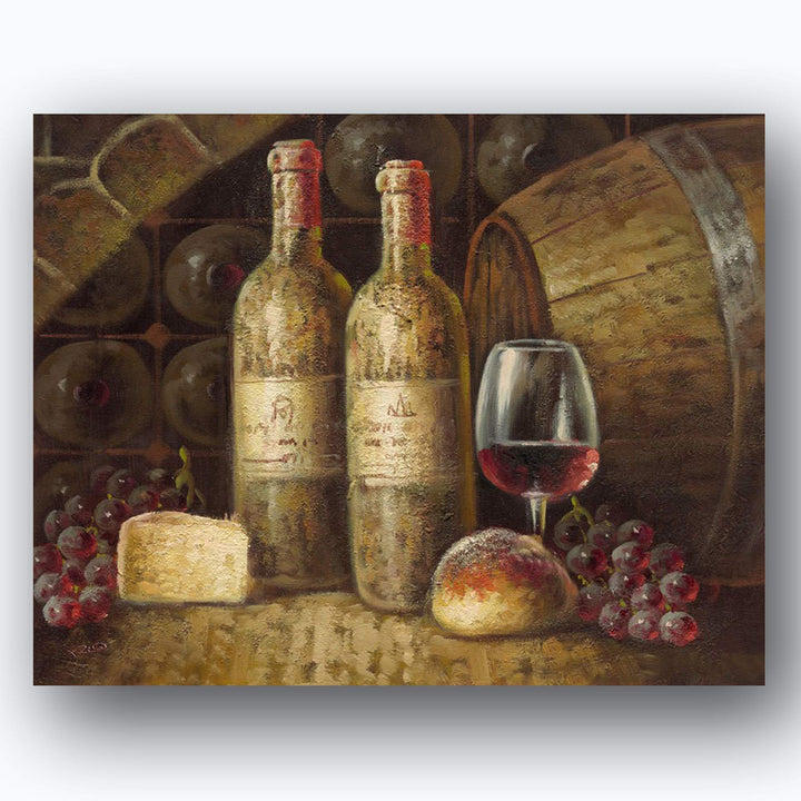 Dinner is Served With Wine Pairing (2)- 8 x 10"s Wall Art Prints- Ready to Frame. Home D?cor, Wine Decor &amp; Kitchen Wall Decor. Perfect For Wine Lovers &amp; Dining Room Decor. Show Your Good Taste!