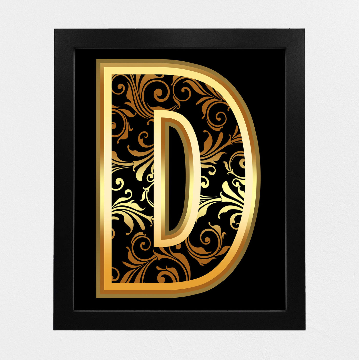 Decorative Letter 'D' Wall Decor- 8x10" Alphabet Letters Wall Art Print-Ready to Frame. Home-Office-Farmhouse-Nursery Decor. Perfect Welcome-Entryway Sign! Personalize Your Space, Makes a Great Gift!