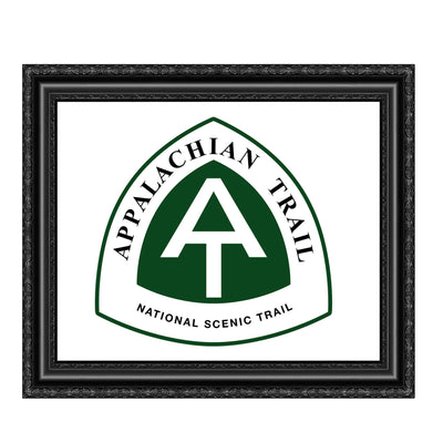 Appalachian Trail-Rustic National Park Wall Decor Sign - 10 x 8" Scenic Hiking & Outdoors Wall Art Print -Ready to Frame. Perfect Adventure Sign for Home-Office-Cabin-Lodge-Lake House Decor!