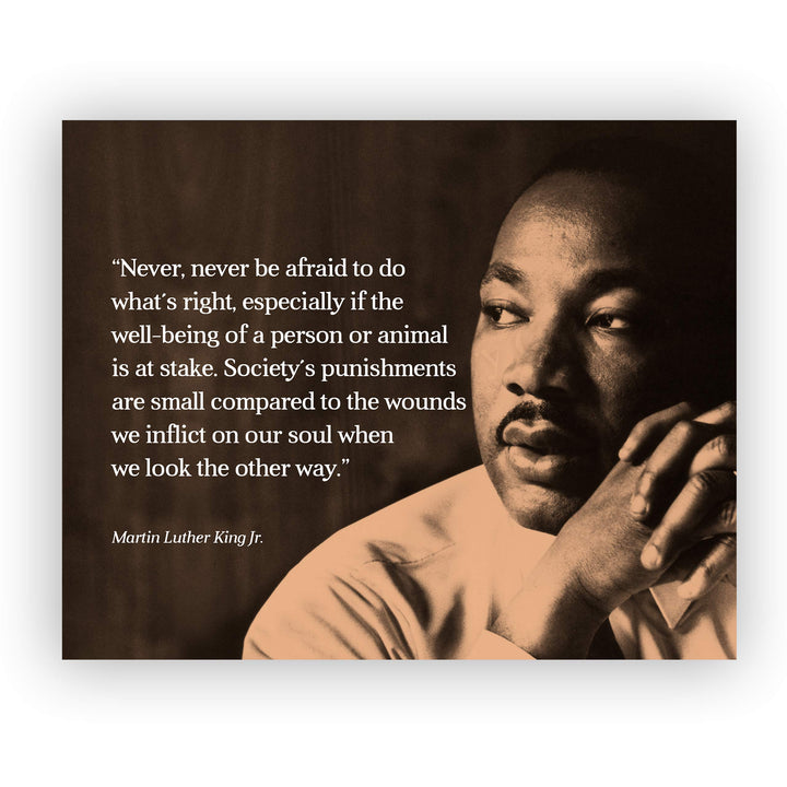 Martin Luther King Jr. Quotes-"Never Be Afraid To Do What&