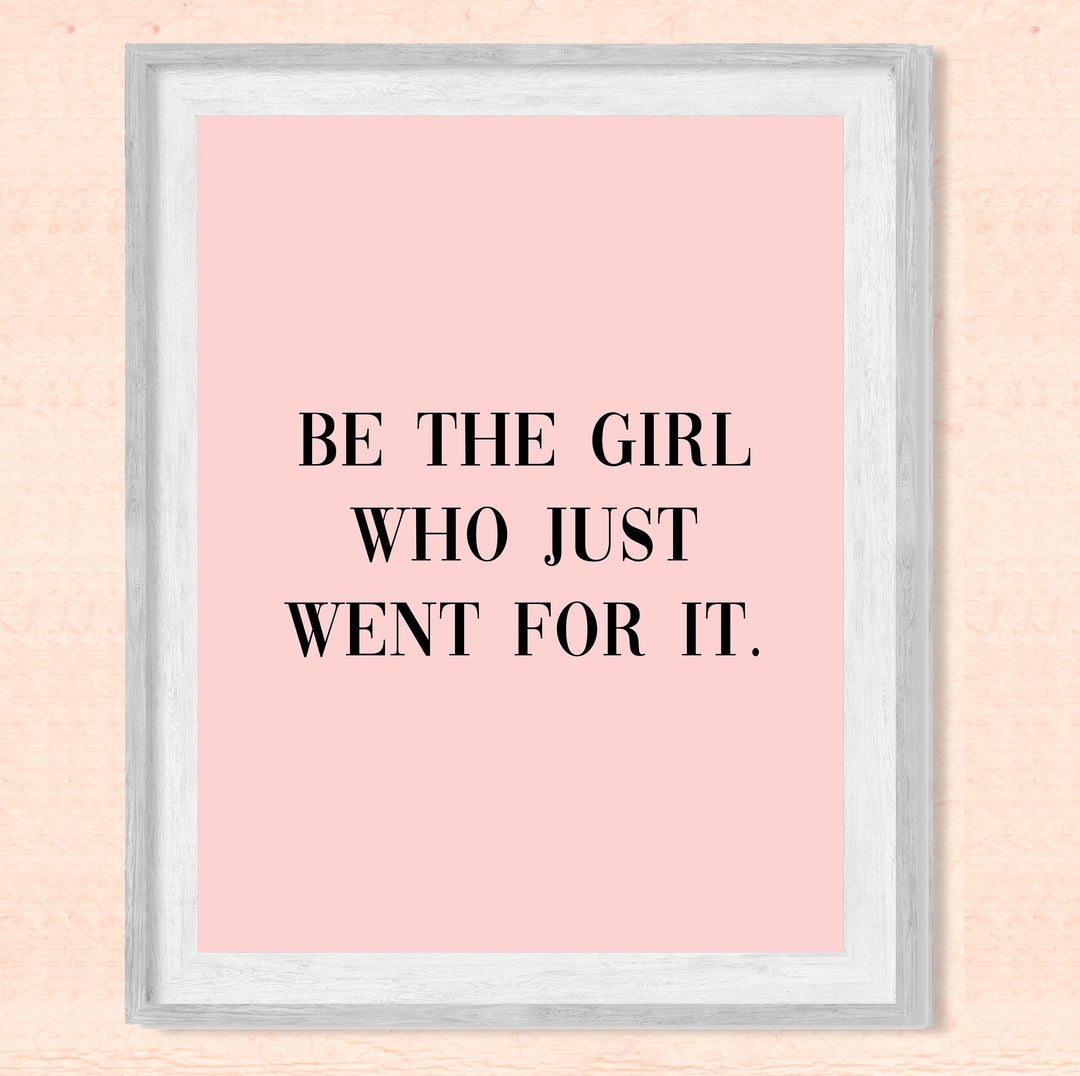 Motivational Pink Art Print - Modern Wall Art for Inspiration
