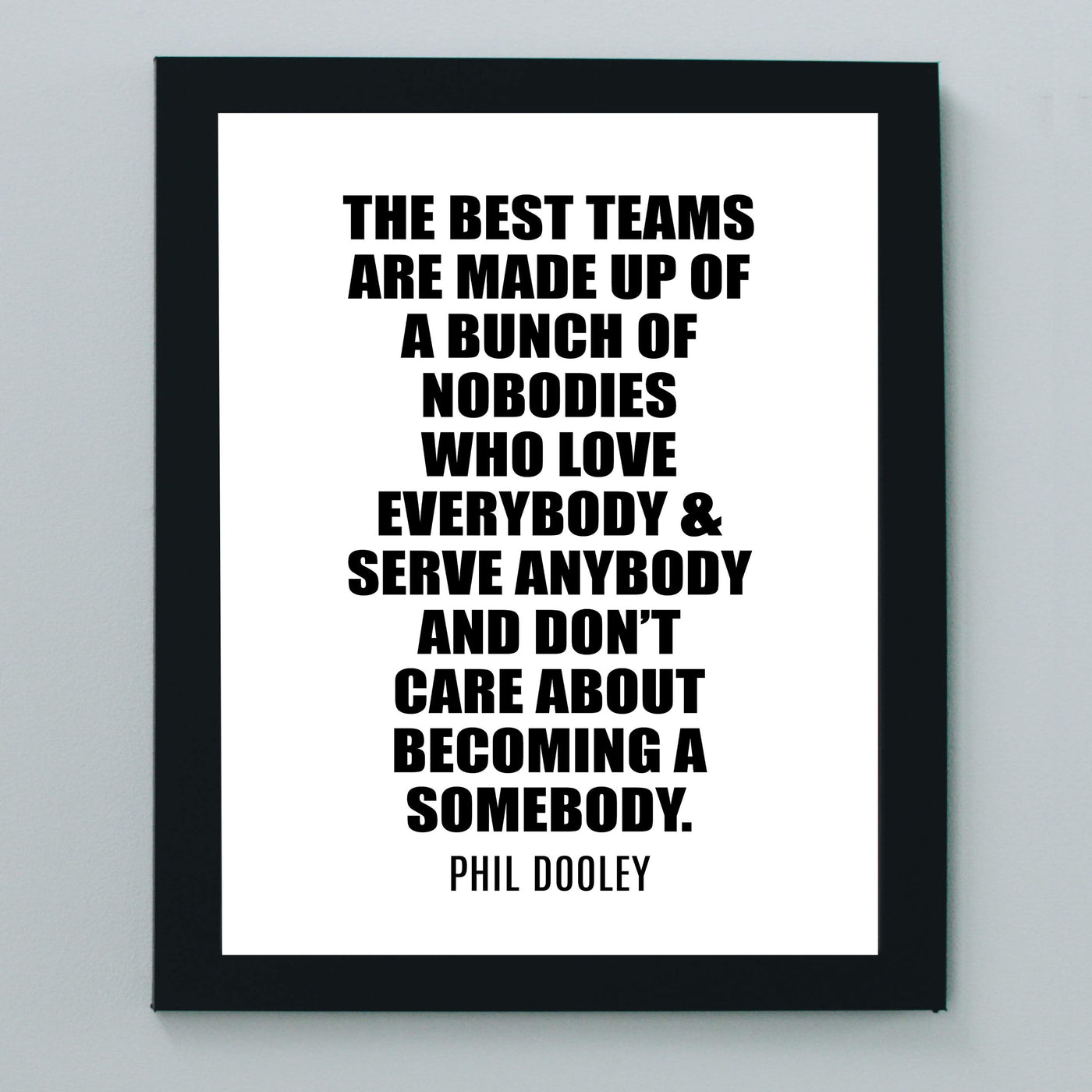 The Best Teams Inspirational Quotes Wall Art Decor -8 x 10" Christian Poster Print-Ready to Frame. Motivational Sign for Home-Office-Farmhouse-Church-School. Great Gift to Inspire Teamwork!