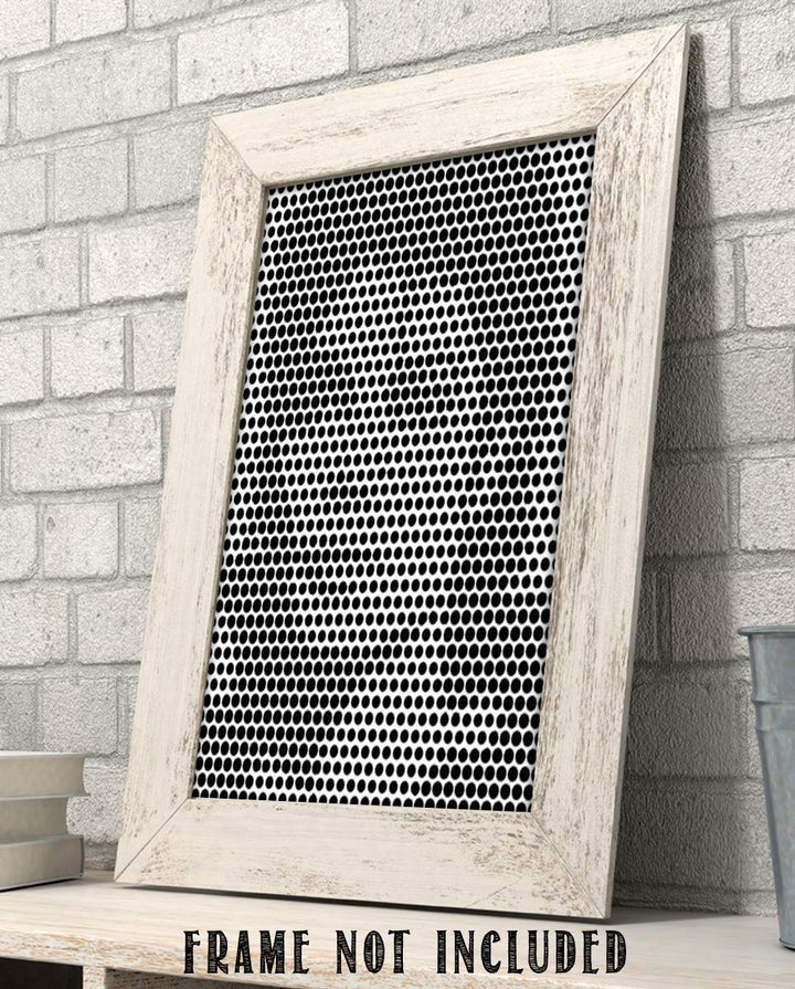 Michael Jackson- Abstract Portrait Print- 8 x 10"-"Optical Illusion of Circles"- Wall Art Print-Ready to Frame. Modern Home-Studio-Office D?cor. Perfect Gift for Musicians &amp; Michael Jackson Fans.
