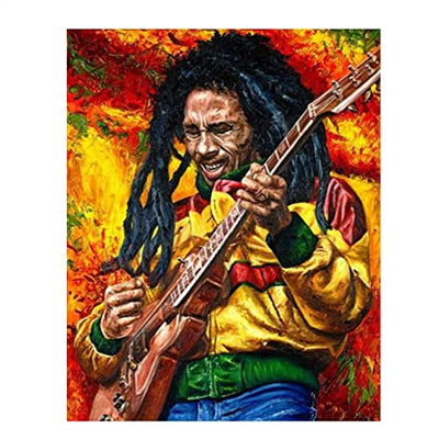 "Bob Marley-Rocking"- Abstract Concert Wall Art -8 x 10"