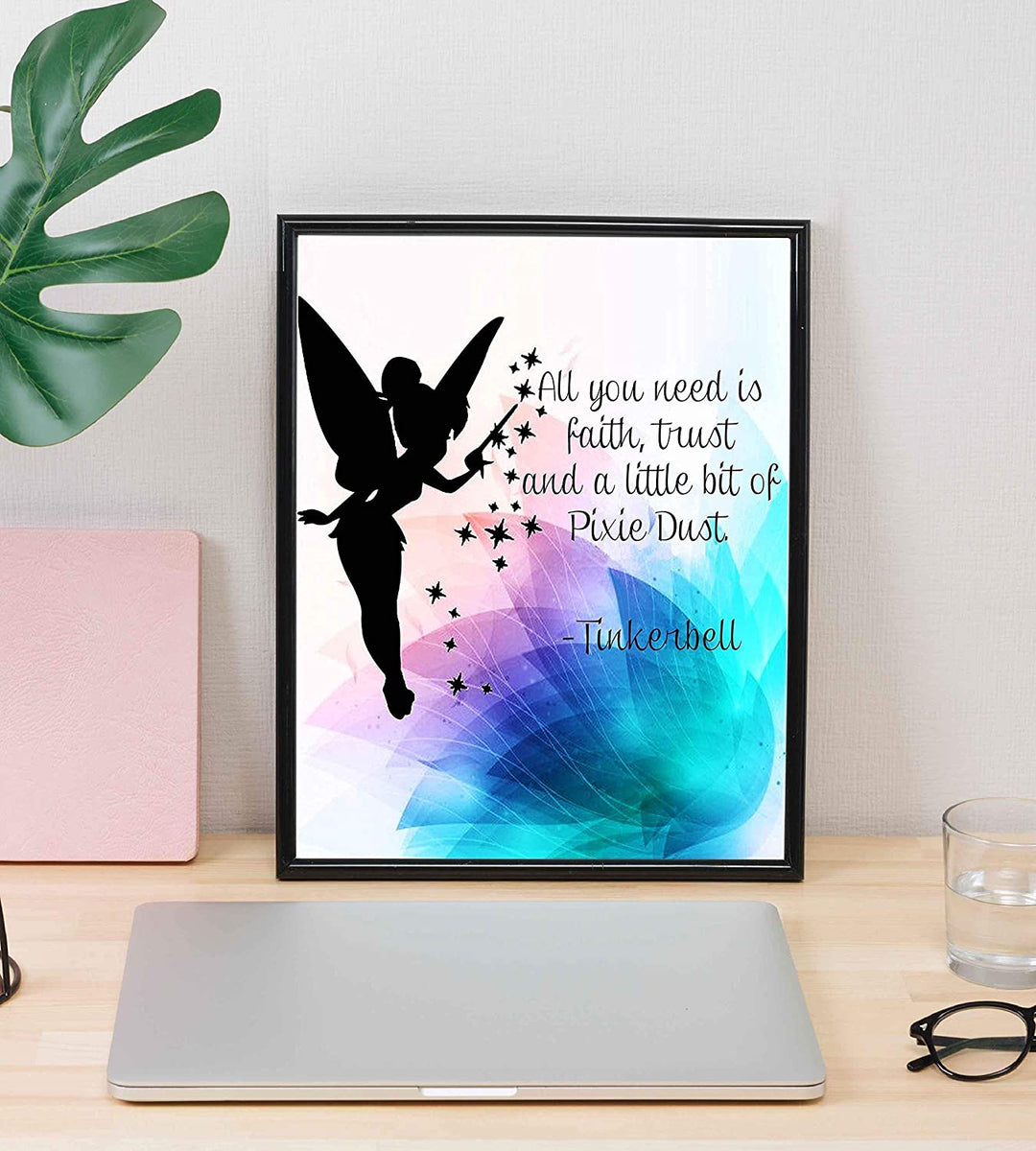 Tinkerbell Quotes-"Faith, Trust, &amp; Pixie Dust"-8 x 10"