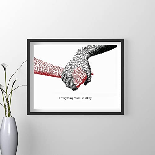 "Everything Will Be Okay" Inspirational Wall Art-14 x 11"