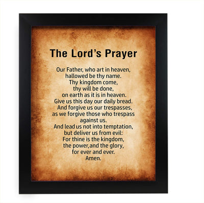 "The Lord's Prayer"- Scripture Wall Art Print -11 x 14"