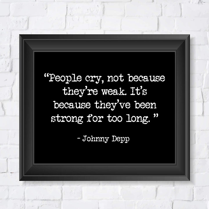 "People Cry Because They&