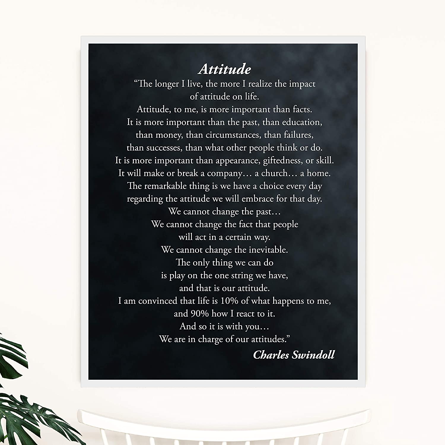 Attitude by Charles Swindoll 11x14 wall art AmLuxGifts