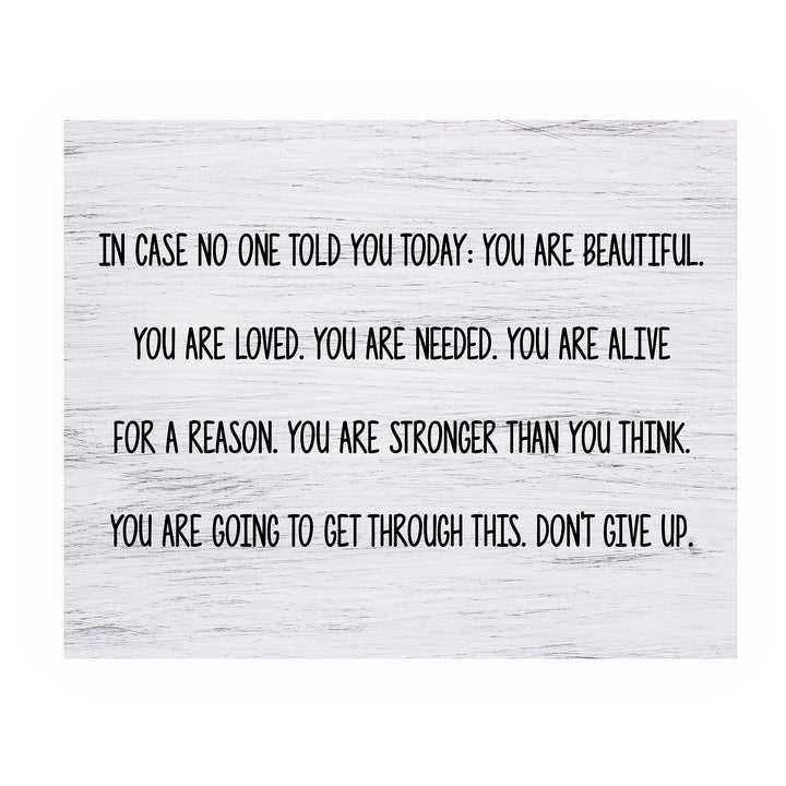You Are Beautiful, Loved, Needed-Don&