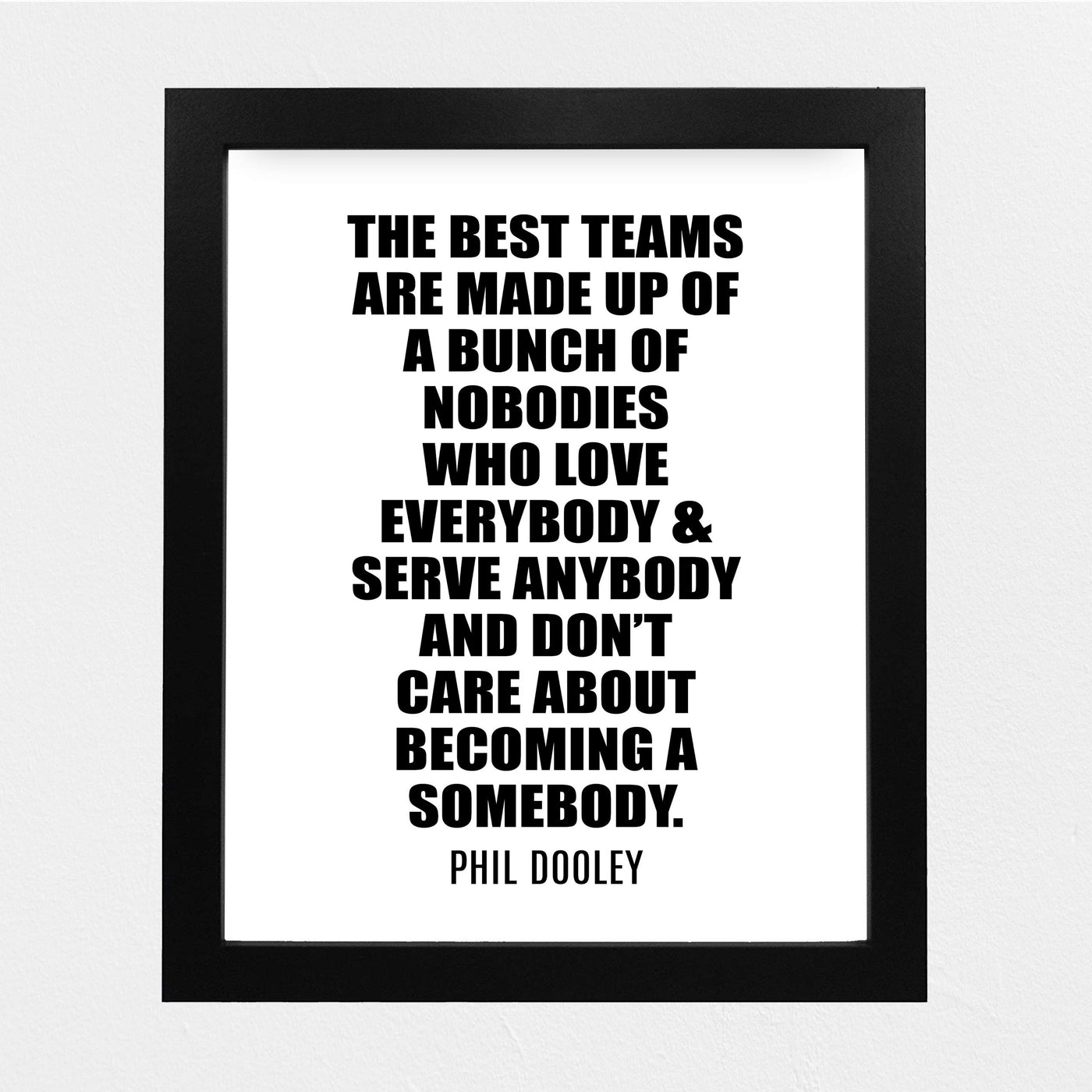 The Best Teams Inspirational Quotes Wall Art Decor -8 x 10" Christian Poster Print-Ready to Frame. Motivational Sign for Home-Office-Farmhouse-Church-School. Great Gift to Inspire Teamwork!