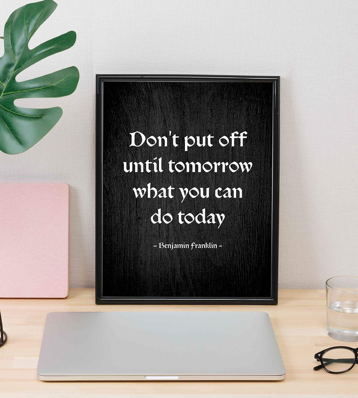 Benjamin Franklin Quotes Wall Art ?Don&