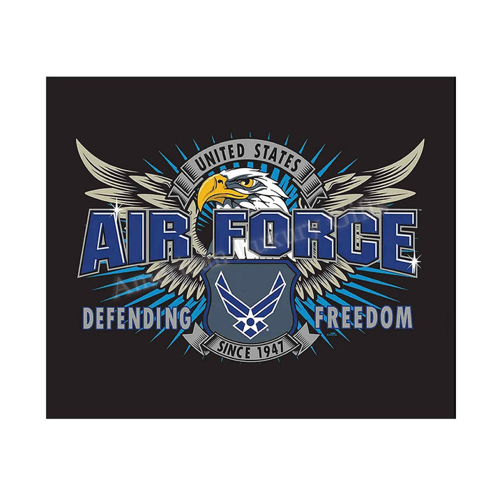 U.S. Air Force Emblem Poster Print- 10 x 8"- USAF Airmen&