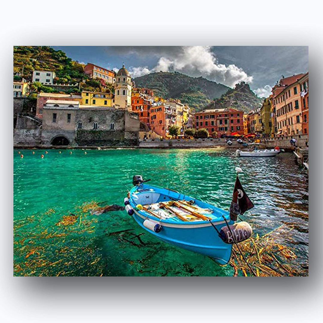 Mediterranean Cities by the Sea- 2 Image Set Wall Art - 8 x 10"s Prints Art- Ready to Frame. Home D?cor, Office D?cor or Wall Art for Living Room. Beautiful Italian Sea City Images &amp; Pictures.