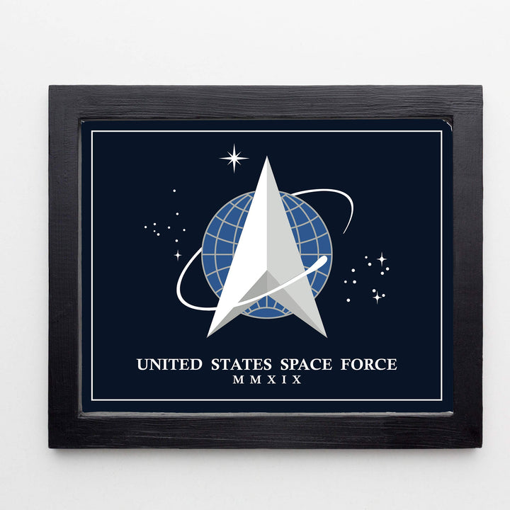 United States Space Force Logo- 14 x 11"- American Military Wall Art Print- Ready to Frame. Patriotic Decor for Home-Office-Bar-Cave-Lodge. Perfect Gift for Those Who Serve. Display Your Pride!