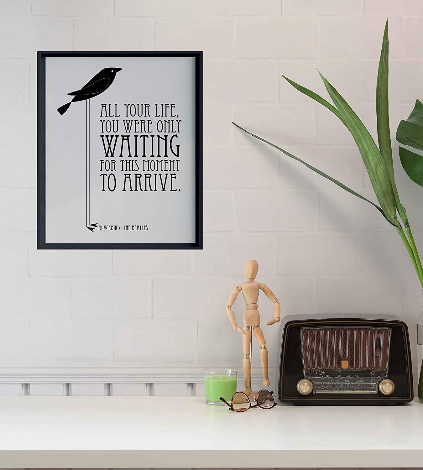 The Beatles-"You Were Only Waiting For This Moment To Arrive"-Song Lyrics Art-8 x 10"