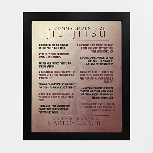 12 Commandments of Jiu-Jitsu - 8 x 10