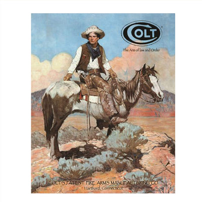 Colt-The Arm of Law & Order- Western Wall Art Sign- 8 x 10"- Gun Sign Replica Print-Ready to Frame. Home-Lodge-Camp-D?cor. Perfect Western Decor Addition For Cowboy & Colt Fans.