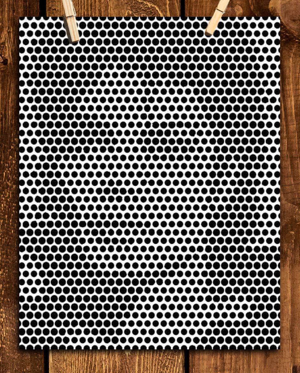 Michael Jackson- Abstract Portrait Print- 8 x 10"-"Optical Illusion of Circles"- Wall Art Print-Ready to Frame. Modern Home-Studio-Office D?cor. Perfect Gift for Musicians &amp; Michael Jackson Fans.
