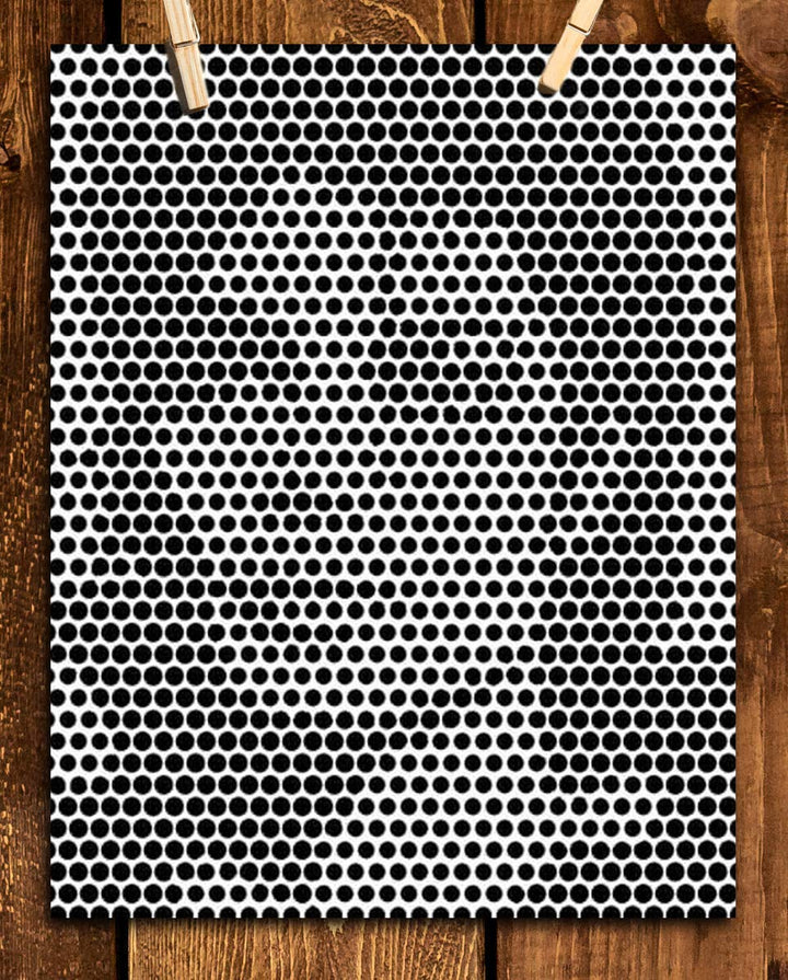 Michael Jackson- Abstract Portrait Print- 8 x 10"-"Optical Illusion of Circles"- Wall Art Print-Ready to Frame. Modern Home-Studio-Office D?cor. Perfect Gift for Musicians &amp; Michael Jackson Fans.