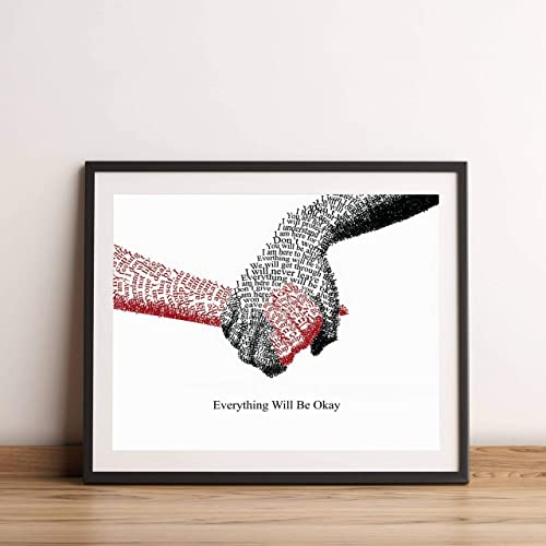 "Everything Will Be Okay" Inspirational Wall Art-14 x 11"