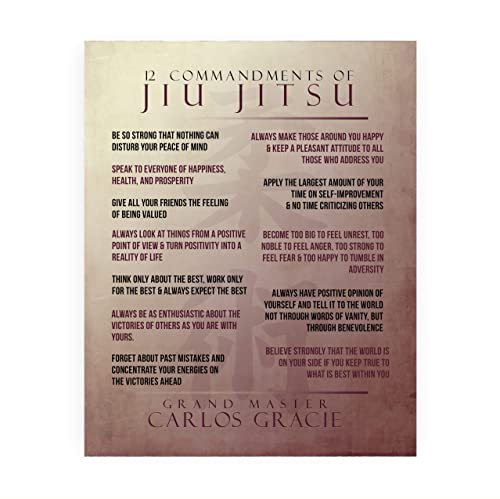 12 Commandments of Jiu-Jitsu - 8 x 10