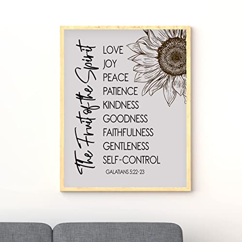 "The Fruit of the Spirit-Love, Joy"-Bible Verse Wall Art -11 x 14"