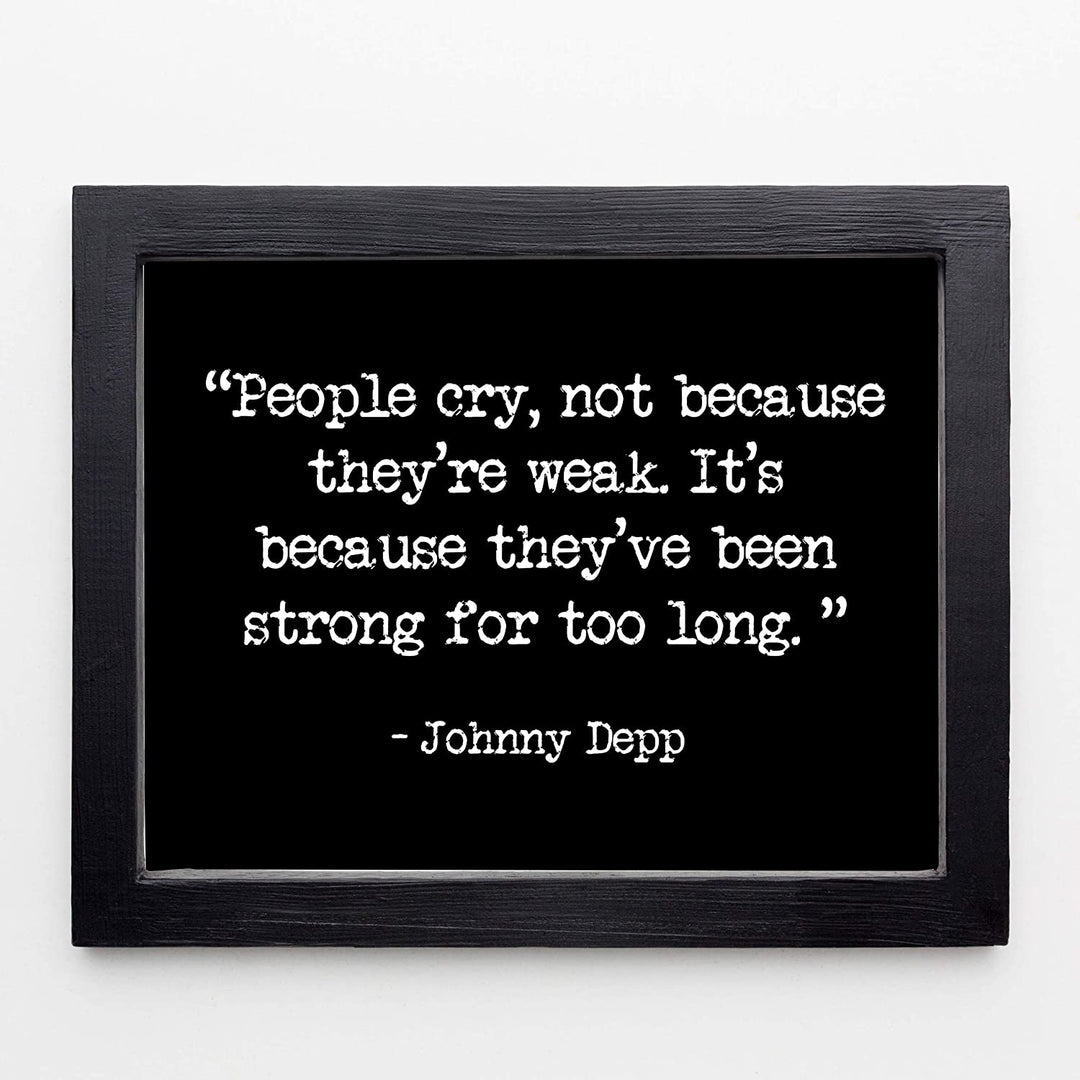 "People Cry Because They&
