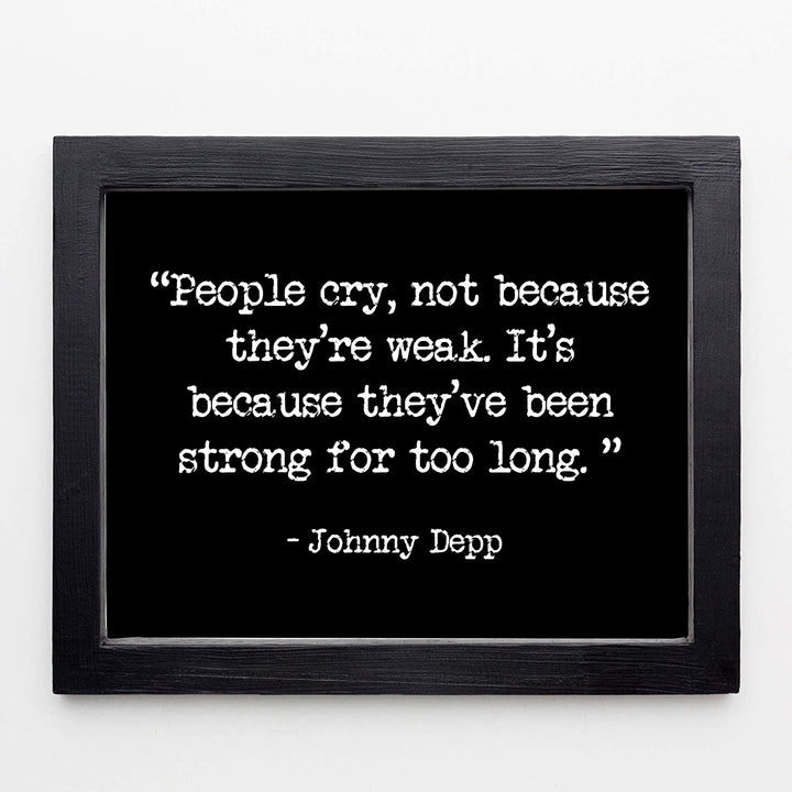 "People Cry Because They&