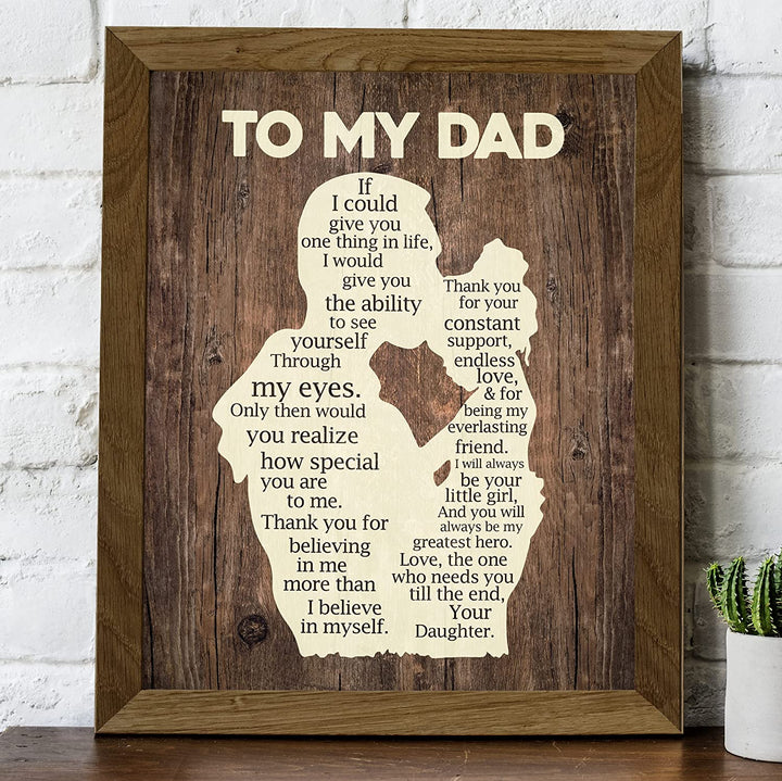 "To My Dad - Thank You"-Inspirational Father&