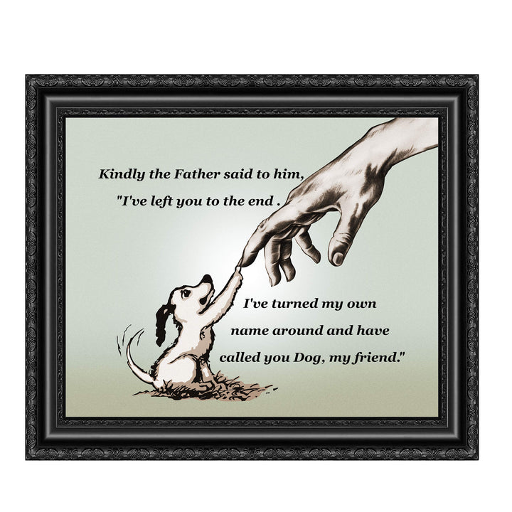 Honor your furry friend with this heartfelt pet memorial gift. Ideal for home, studio, or vet office decor, this inspirational dog lover wall art adds warmth and charm