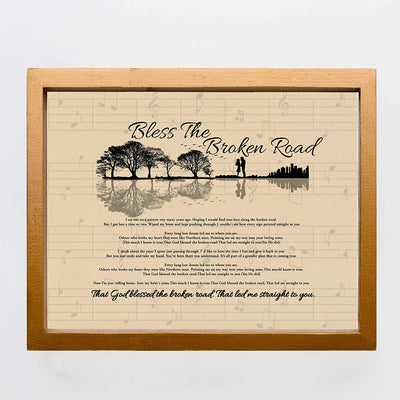 "Bless The Broken Road" Song Art Print-by Rascal Flatts. 14 x 11"