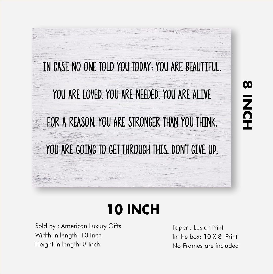 You Are Beautiful, Loved, Needed-Don&