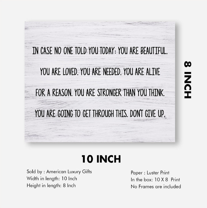 You Are Beautiful, Loved, Needed-Don&