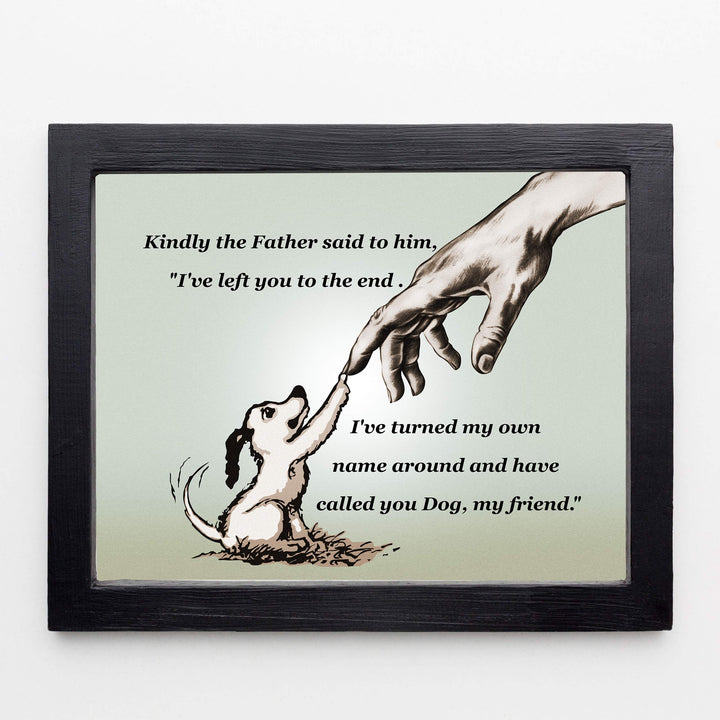 Honor your furry friend with this heartfelt pet memorial gift. Ideal for home, studio, or vet office decor, this inspirational dog lover wall art adds warmth and charm.
