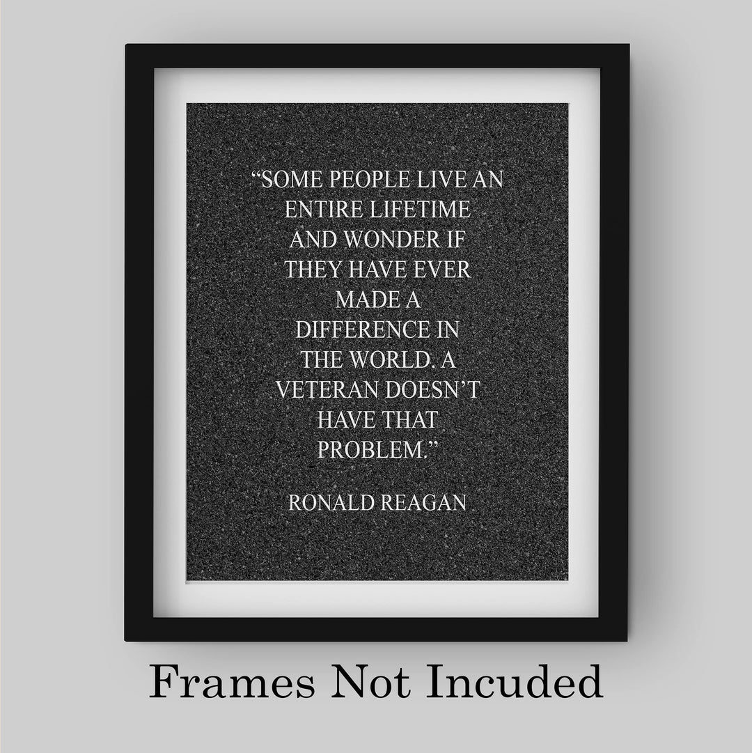 Ronald Reagan-"A Veteran Doesn&