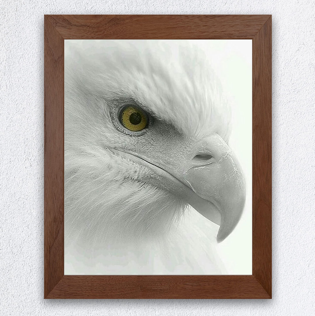Fearless Bald Eagle Motivational American Wall Art -8 x 10" Patriotic Eagle Photo Print-Ready to Frame. Inspirational Home-Office-School-Cave Decor. Great for Animal &amp; Political Theme Wall Decor!
