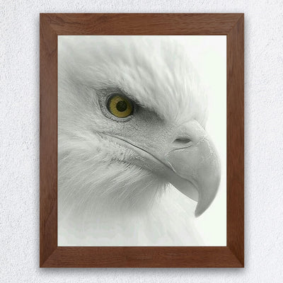 Fearless Bald Eagle Motivational American Wall Art -8 x 10" Patriotic Eagle Photo Print-Ready to Frame. Inspirational Home-Office-School-Cave Decor. Great for Animal & Political Theme Wall Decor!