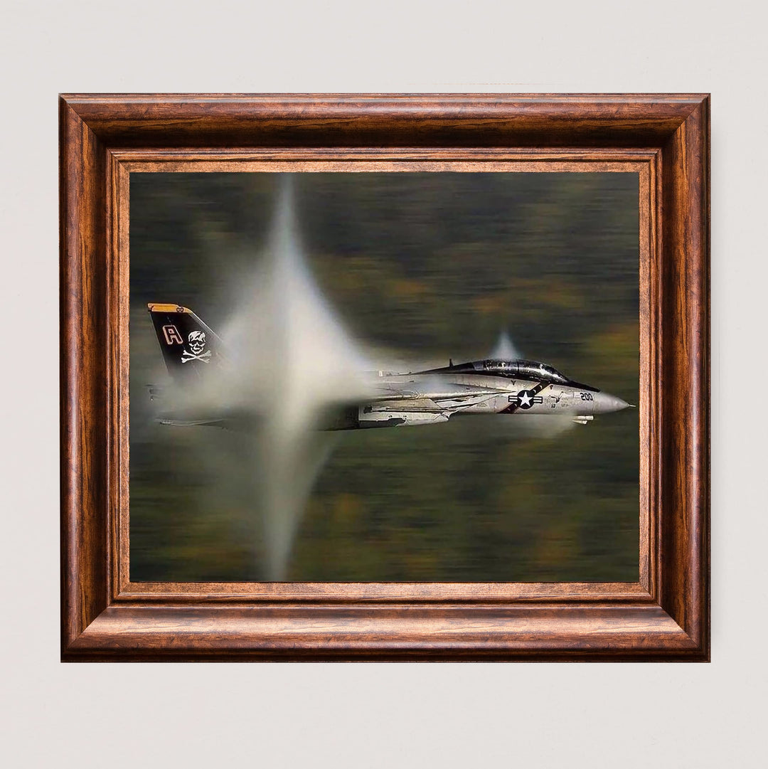US Air Force F14 Tomcat Fighter Jet -10 x 8" American Military Aircraft Wall Print -Ready to Frame. Home-Office Decor. Perfect Sign for Game Room-Cave! Great Gift for Active Duty Military &amp; Veterans!