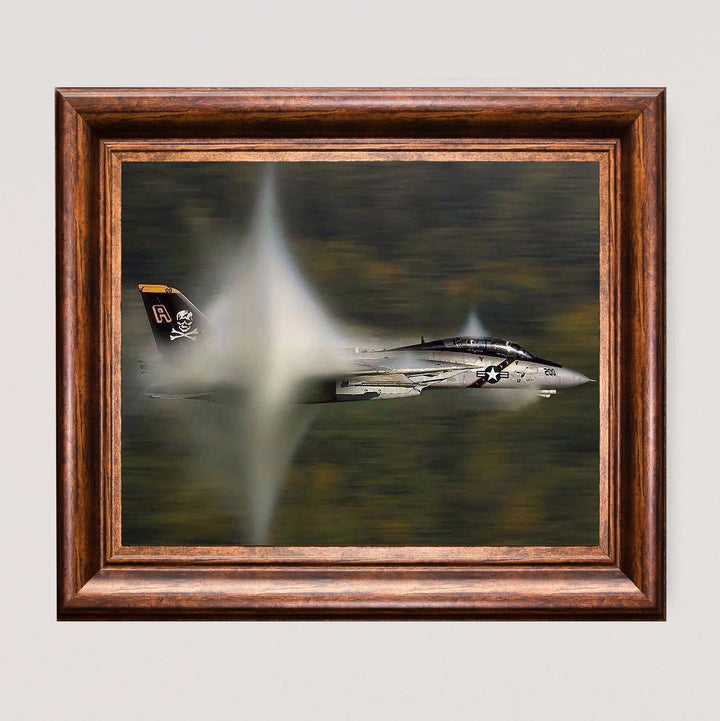 US Air Force F14 Tomcat Fighter Jet -10 x 8" American Military Aircraft Wall Print -Ready to Frame. Home-Office Decor. Perfect Sign for Game Room-Cave! Great Gift for Active Duty Military &amp; Veterans!