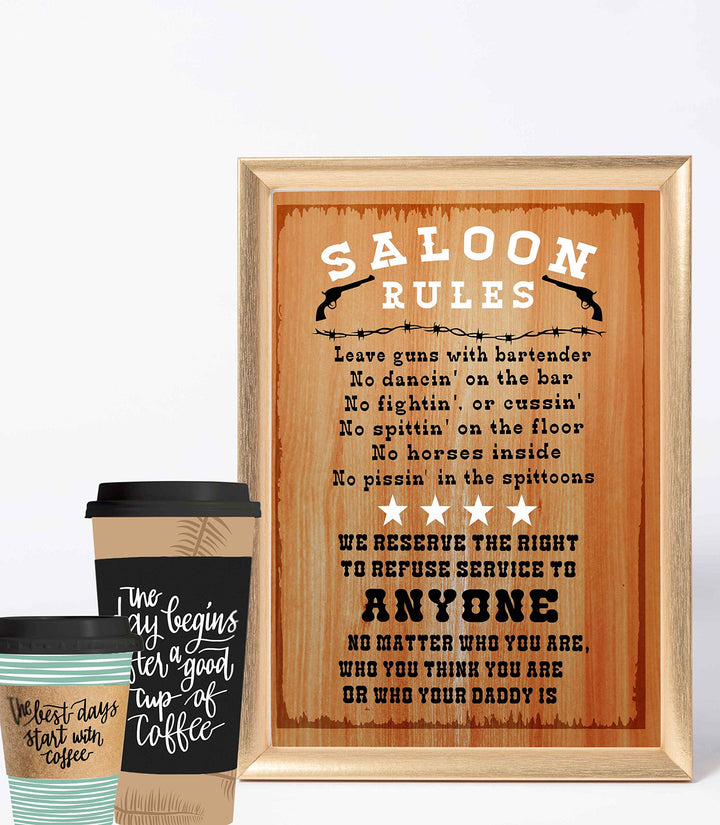 Saloon Rules-"No Dancin&