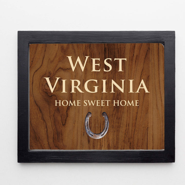 West Virginia-Home Sweet Home Inspirational Family Wall Decor-10x8" Country Rustic Art Print-Ready to Frame. Home-Office-Welcome-Farmhouse Decor. Perfect Housewarming Gift! Printed on Photo Paper.