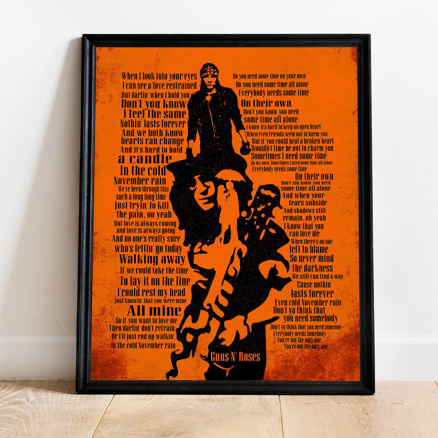 Welcome to Jungle Lyrics Printing Guns n Roses Inspired Music Poster 80s  Rock Music Canvas Painting Nordic Modern Home Decor - AliExpress